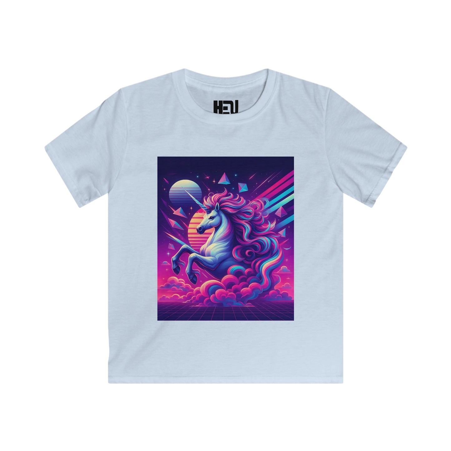 Kids Unicorn Retrowave T-Shirt