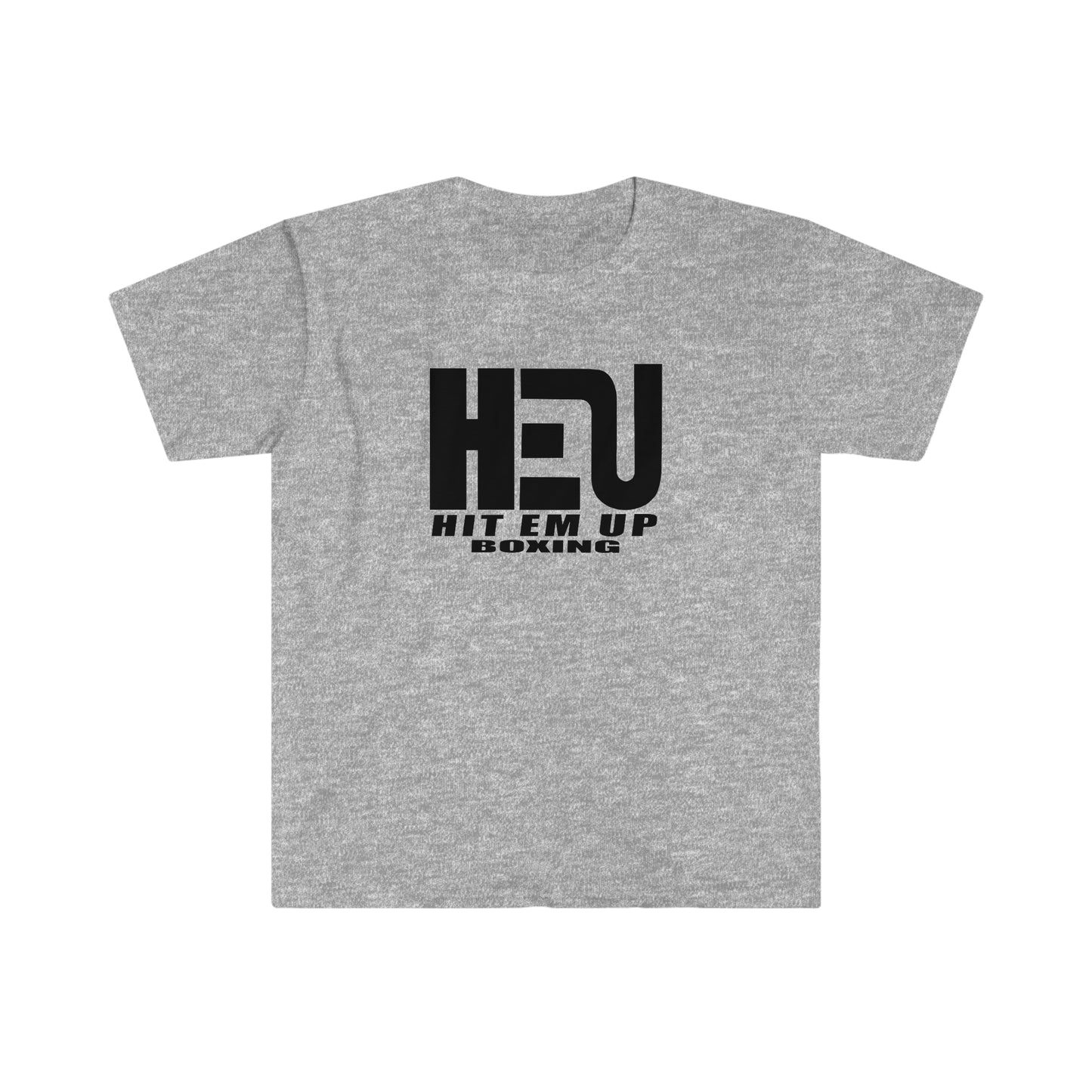 Black HEU HIT EM UP Boxing Logo T-Shirt