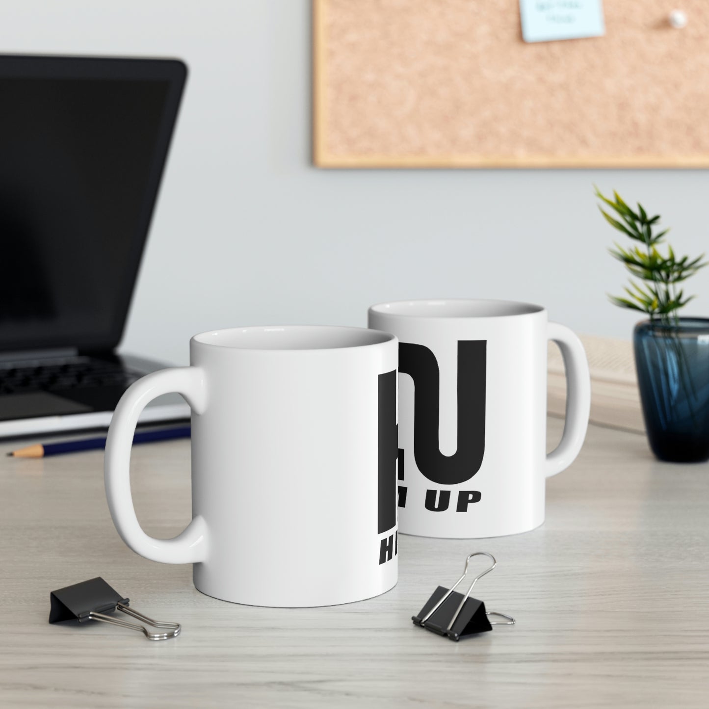 Black HIT EM UP Logo Ceramic Mug 11oz