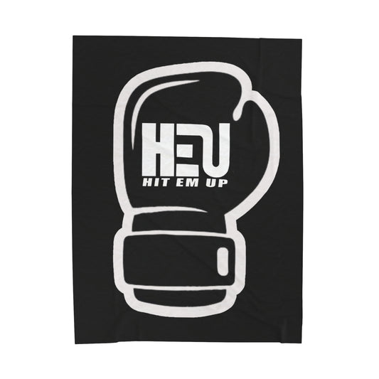 HEU Boxing Glove Logo Plush Blanket