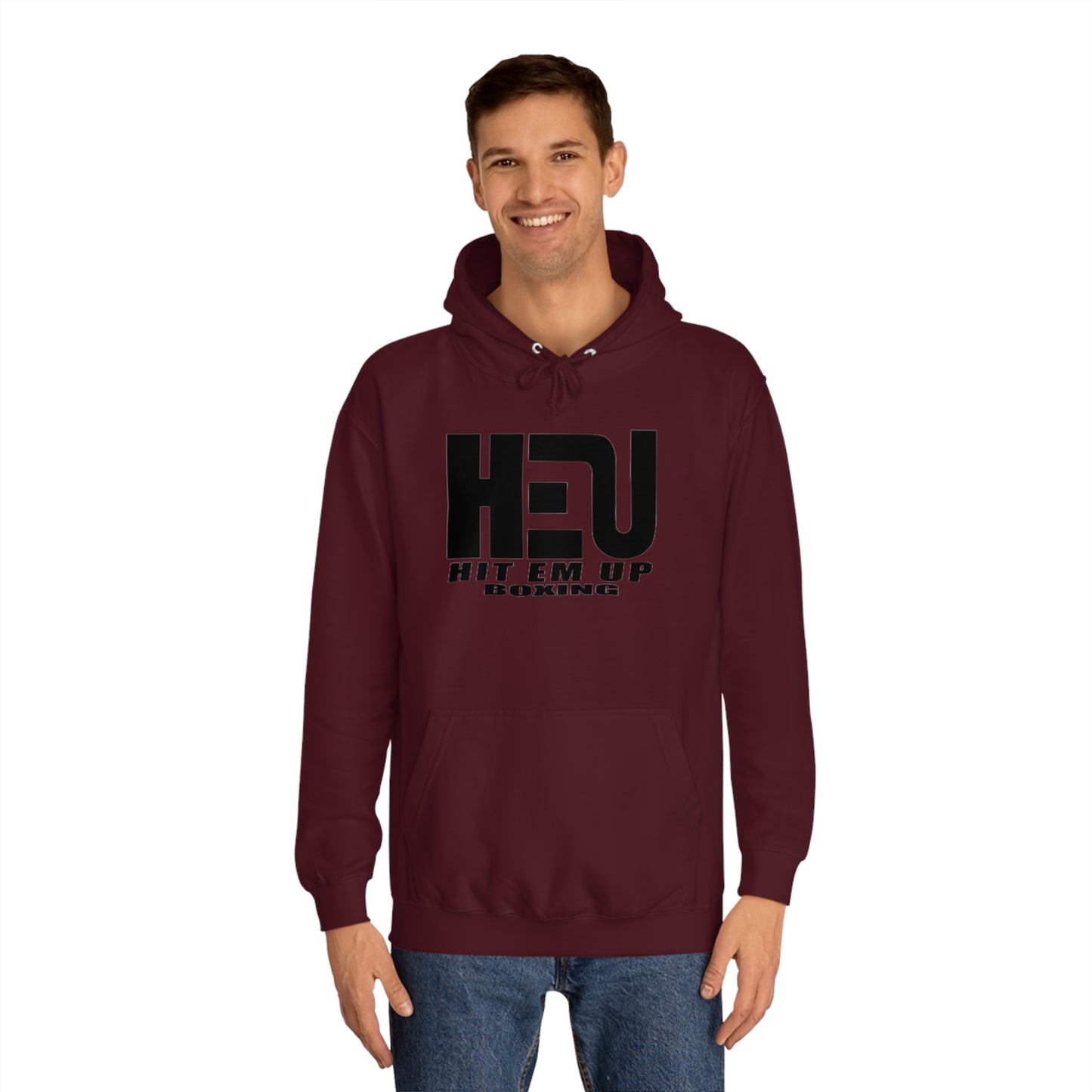 HEU Boxing Unisex Hoodie - Black Logo