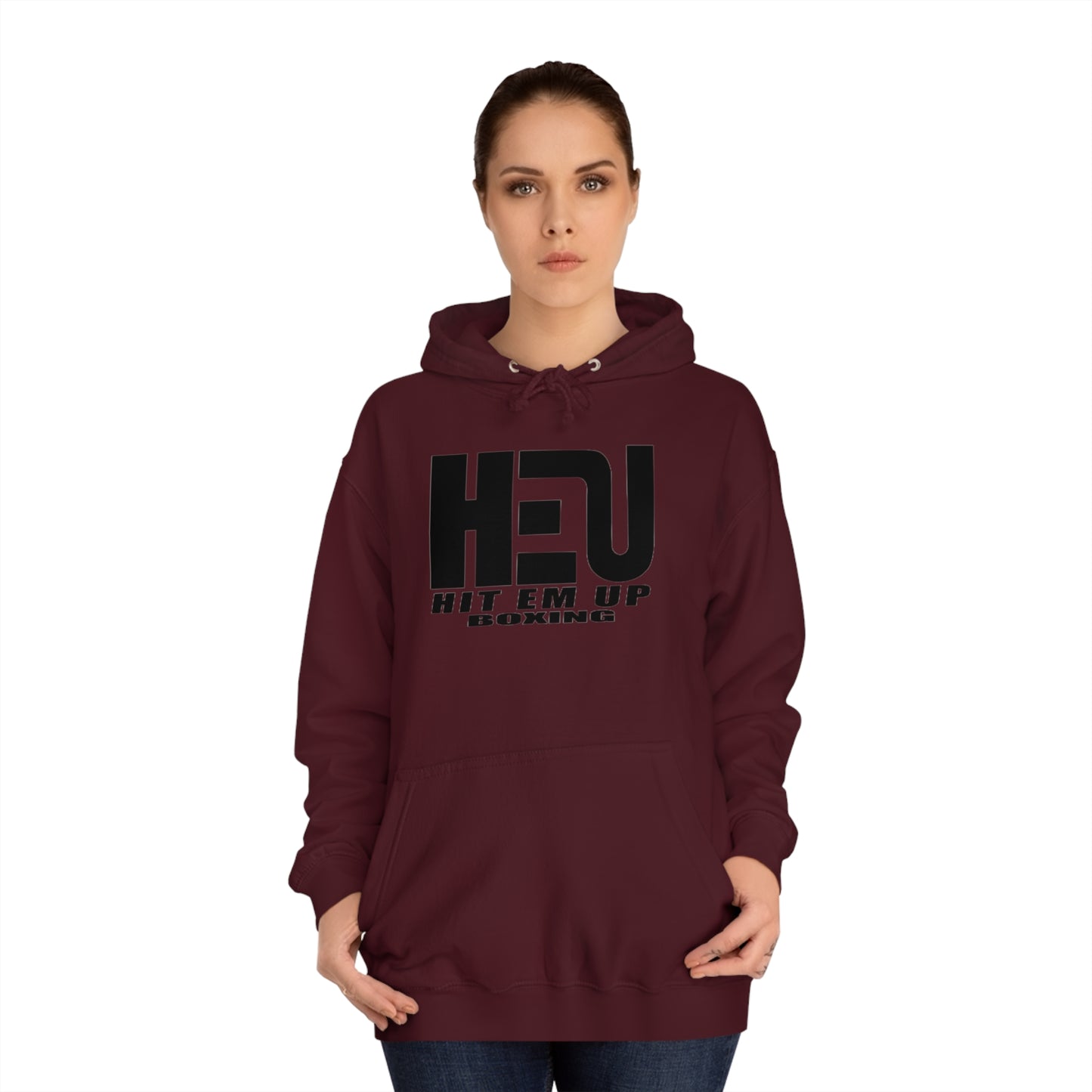 HEU Boxing Unisex Hoodie - Black Logo