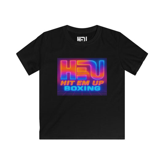 HEU Boxing Retrowave Remix Kids T-Shirt