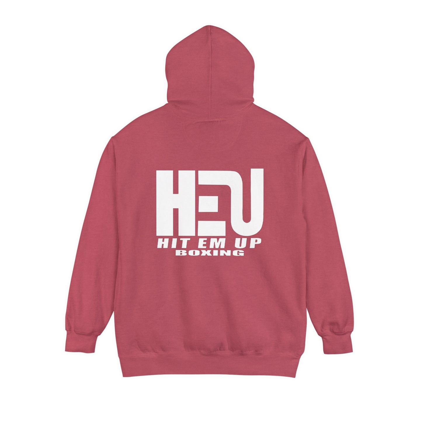 Dual Logo HEU Boxing Heavyweight Unisex Hoodie - White Logo