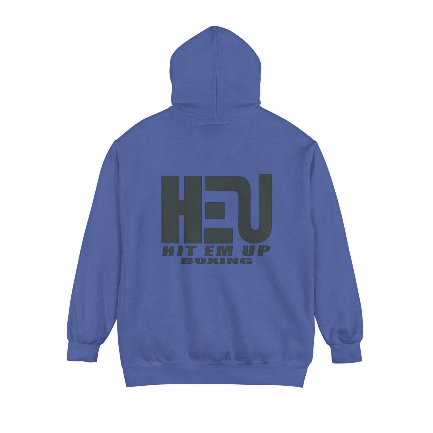 Dual Logo HEU Boxing Heavyweight Unisex Hoodie - Black Logo