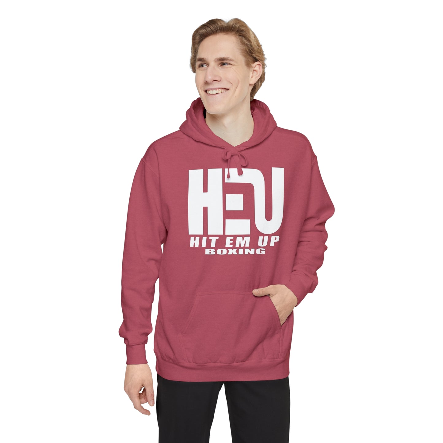 HEU Boxing Heavyweight Unisex Hoodie - White Logo