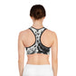 HEU Floral White Sports Bra