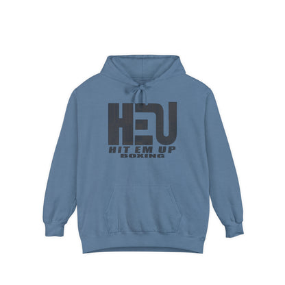 HEU Boxing Heavyweight Unisex Hoodie - Black Logo