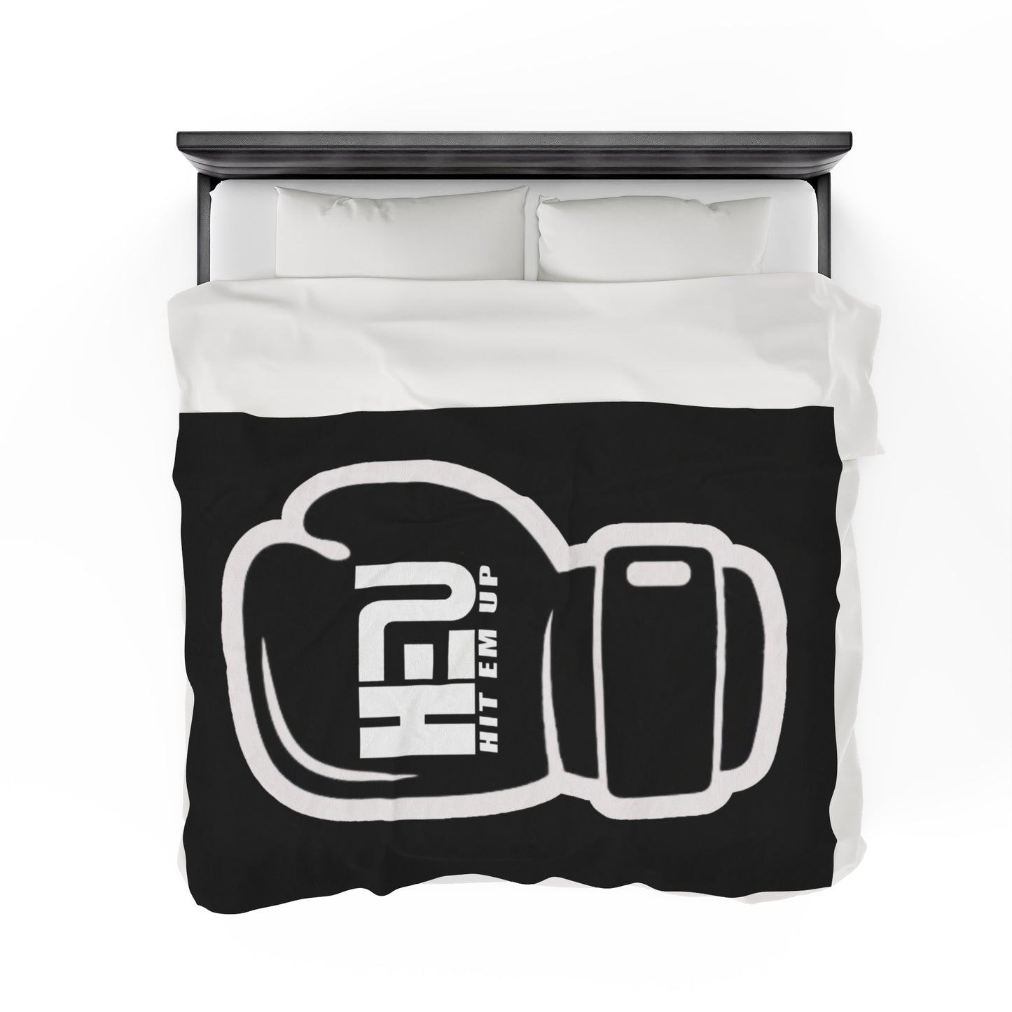 HEU Boxing Glove Logo Plush Blanket