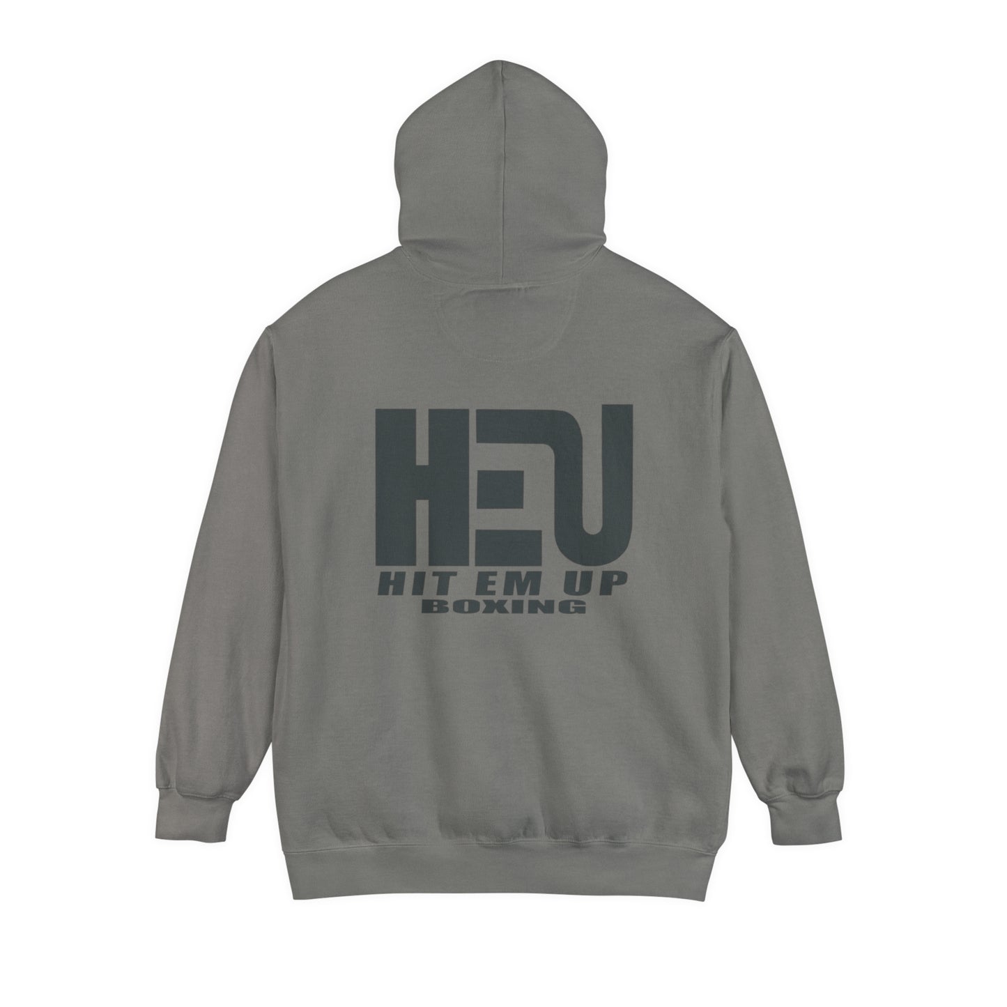 Dual Logo HEU Boxing Heavyweight Unisex Hoodie - Black Logo