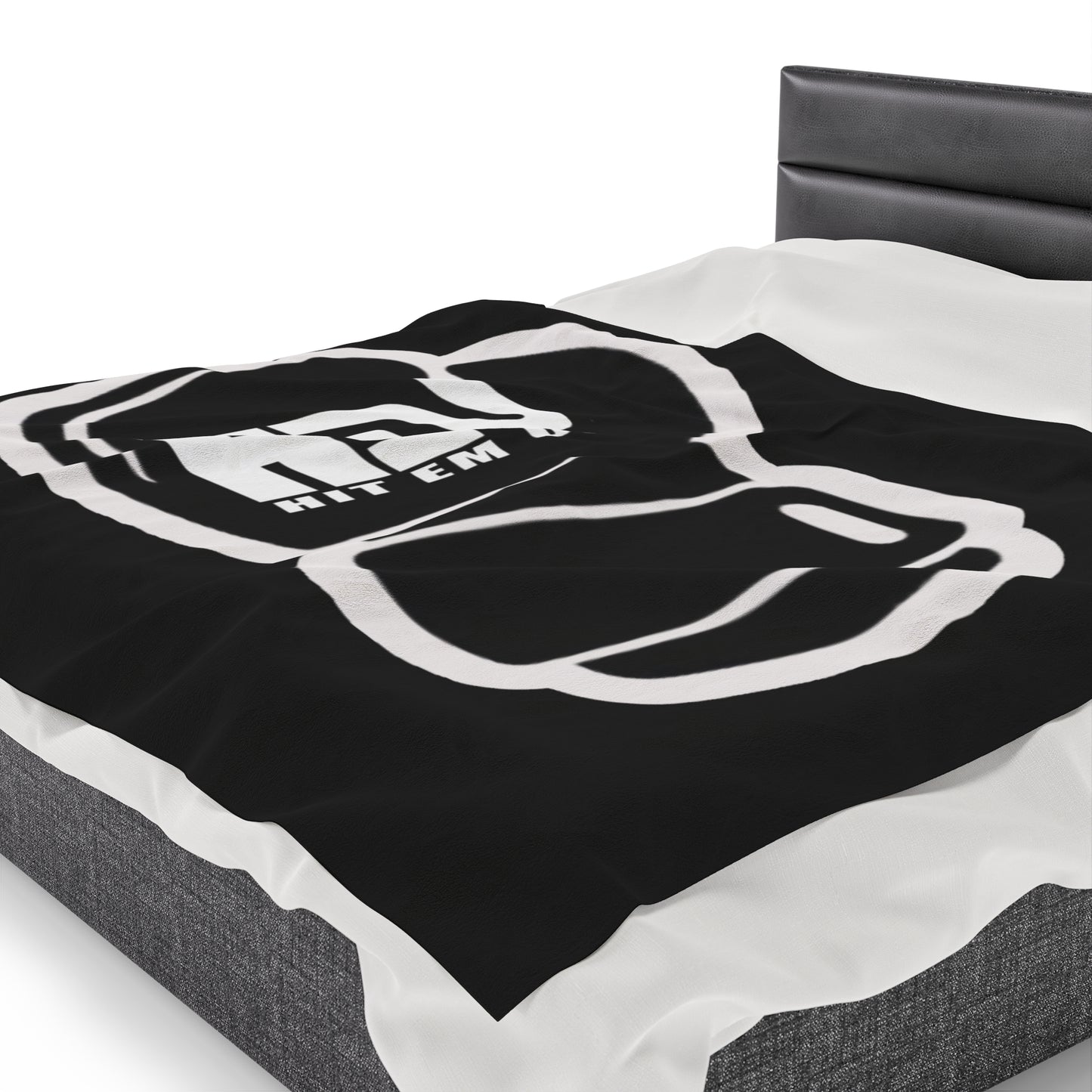 HEU Boxing Glove Logo Plush Blanket