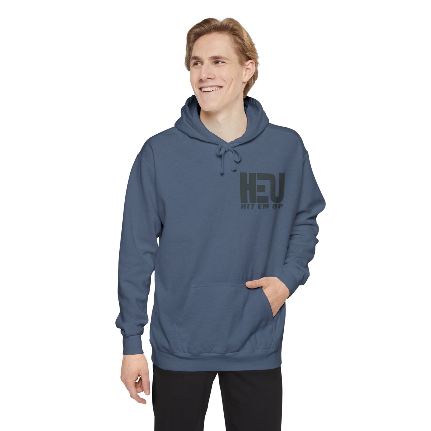 Dual Logo HEU Boxing Heavyweight Unisex Hoodie - Black Logo