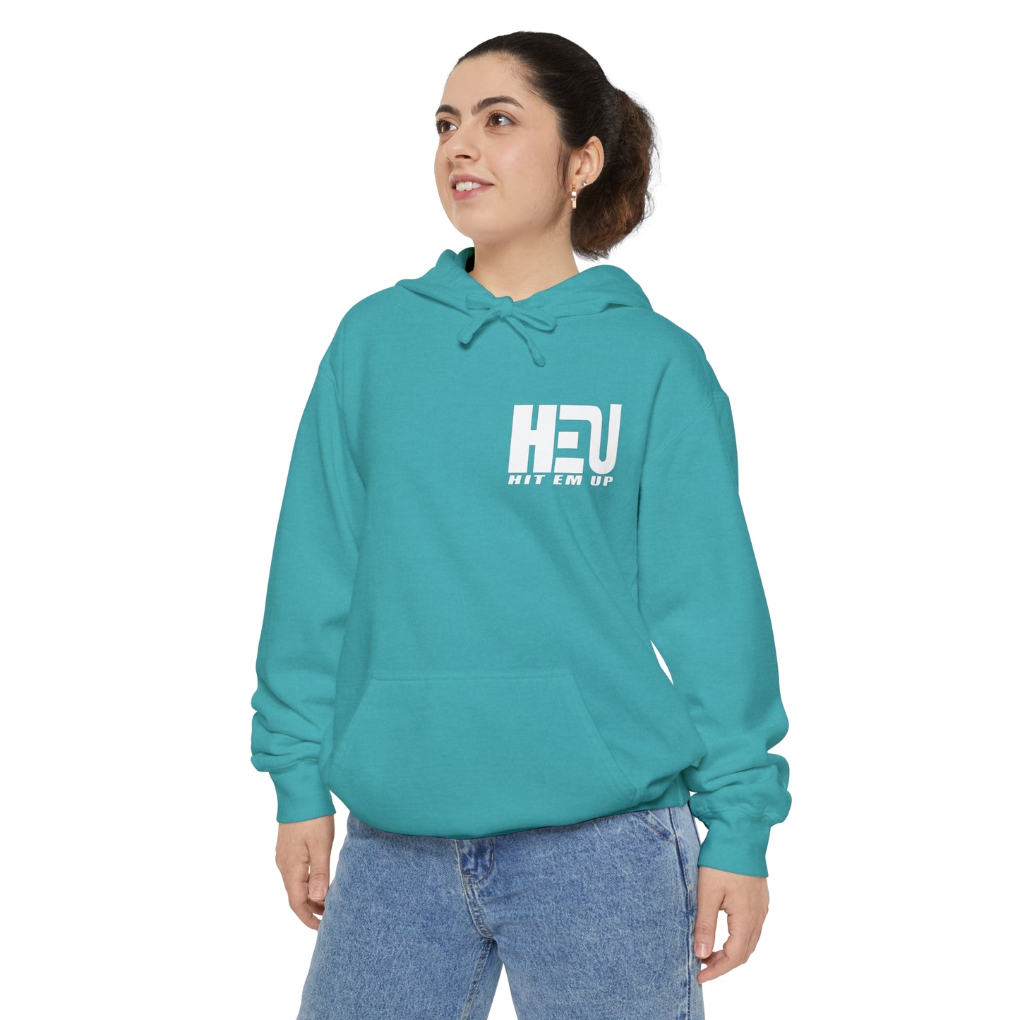 Dual Logo HEU Boxing Heavyweight Unisex Hoodie - White Logo