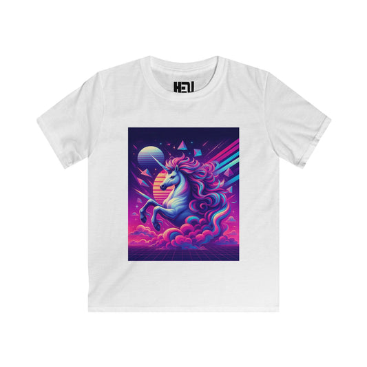 Kids Unicorn Retrowave T-Shirt