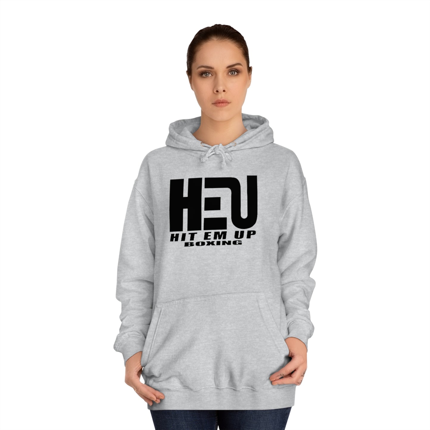 HEU Boxing Unisex Hoodie - Black Logo