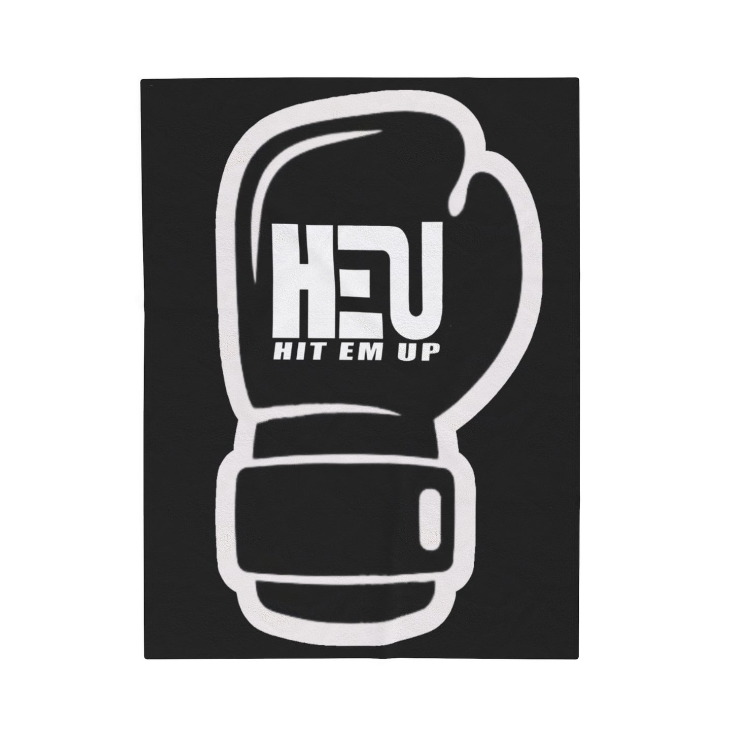 HEU Boxing Glove Logo Plush Blanket