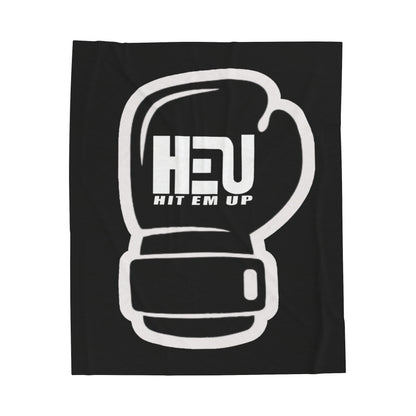 HEU Boxing Glove Logo Plush Blanket