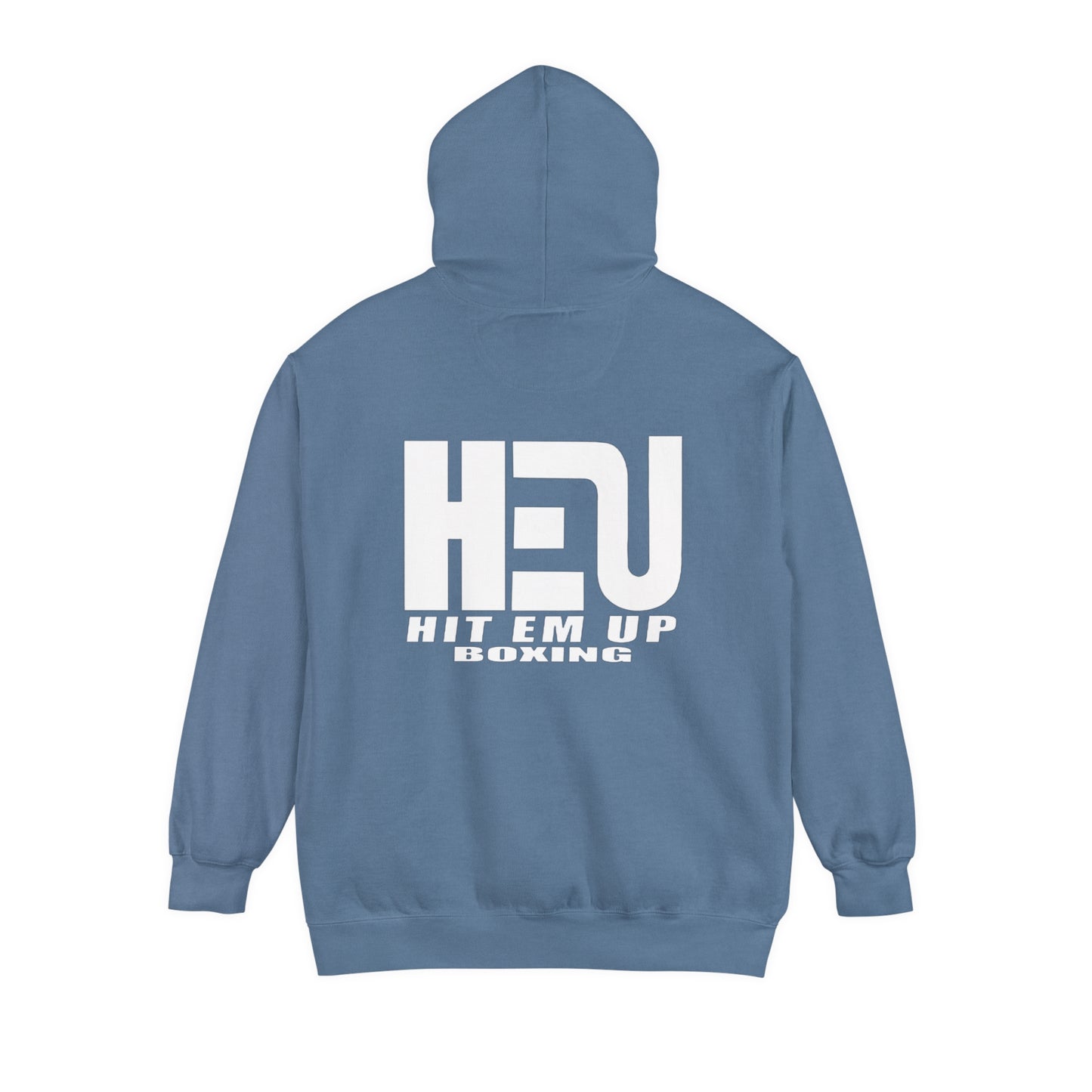 Dual Logo HEU Boxing Heavyweight Unisex Hoodie - White Logo