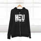 HEU Hit Em Up Unisex Full Zip Hoodie - White Logo