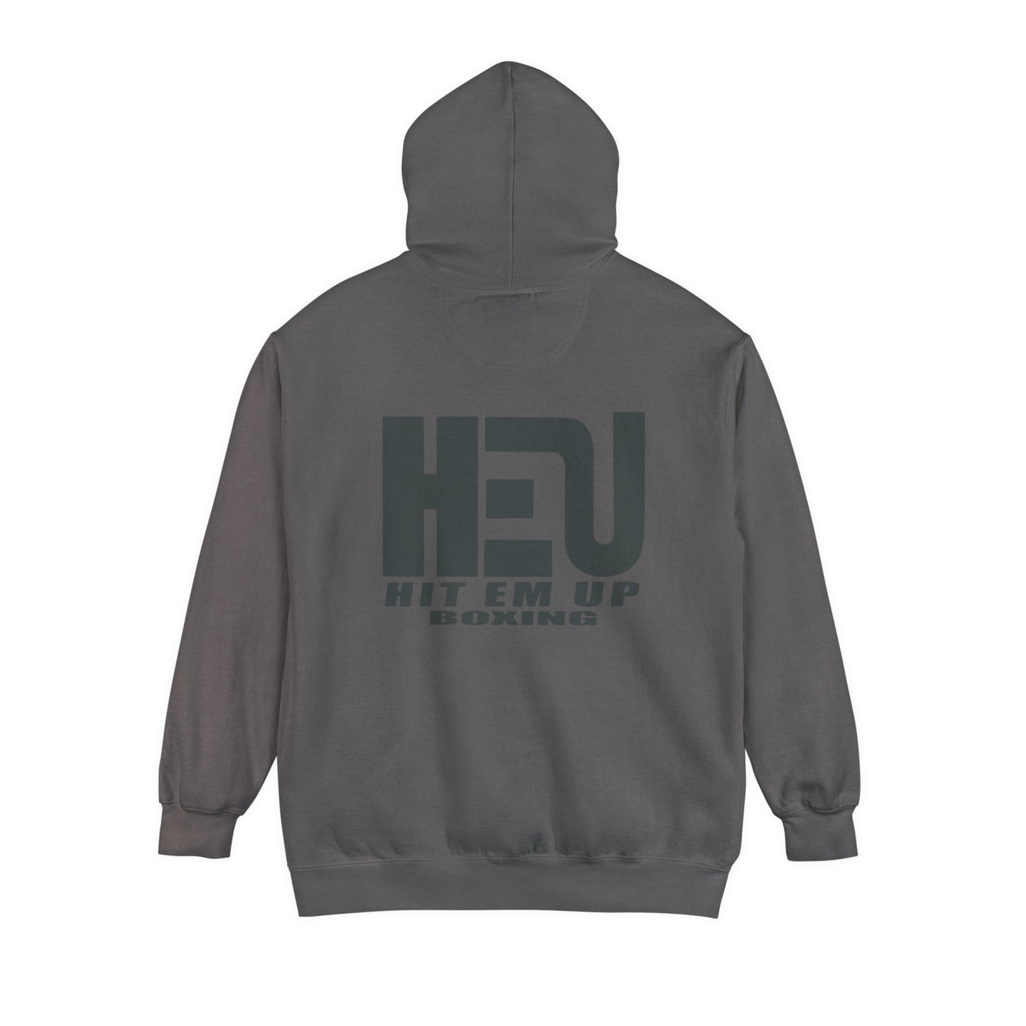 Dual Logo HEU Boxing Heavyweight Unisex Hoodie - Black Logo