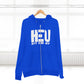 HEU Hit Em Up Unisex Full Zip Hoodie - White Logo