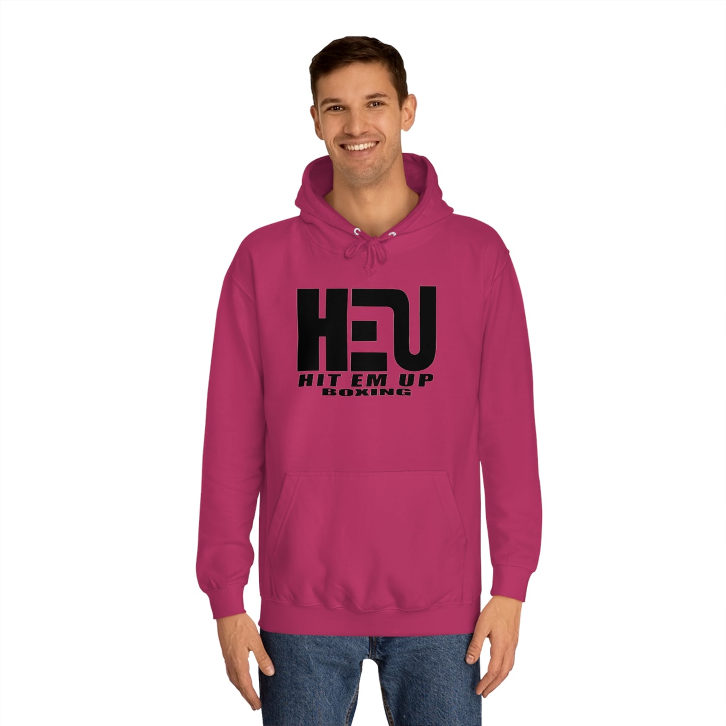 HEU Boxing Unisex Hoodie - Black Logo