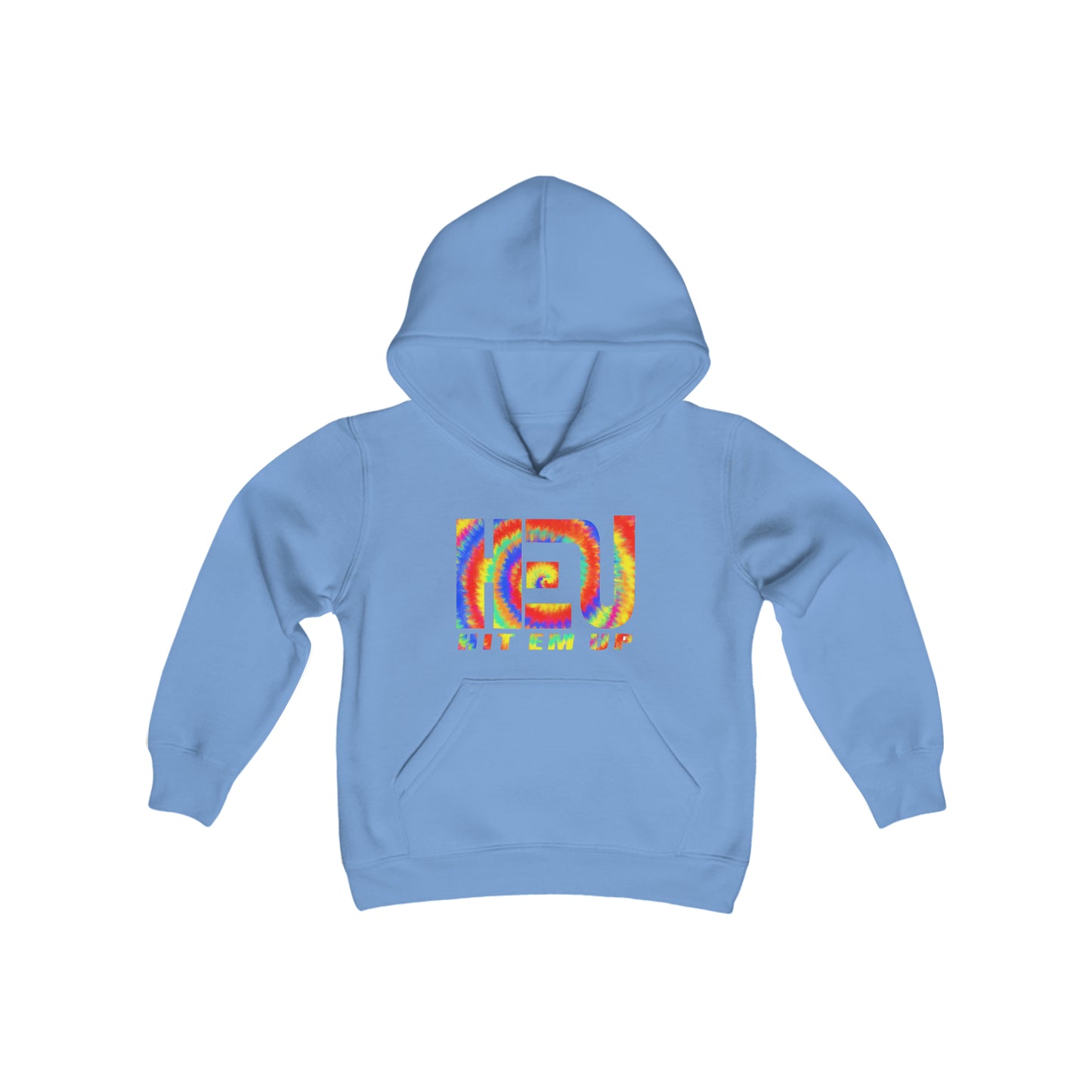 Hit Em Up Tie Dye Youth Hooded Sweatshirt