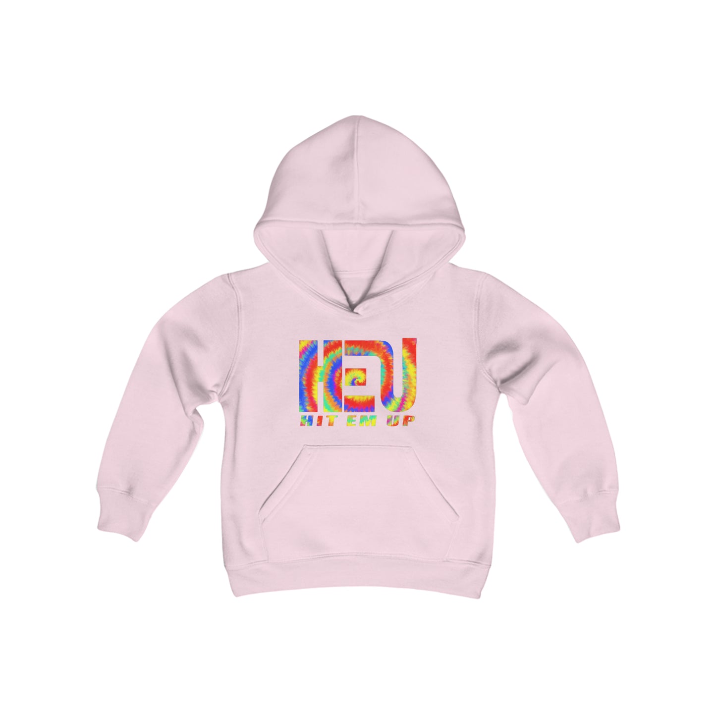 Hit Em Up Tie Dye Youth Hooded Sweatshirt