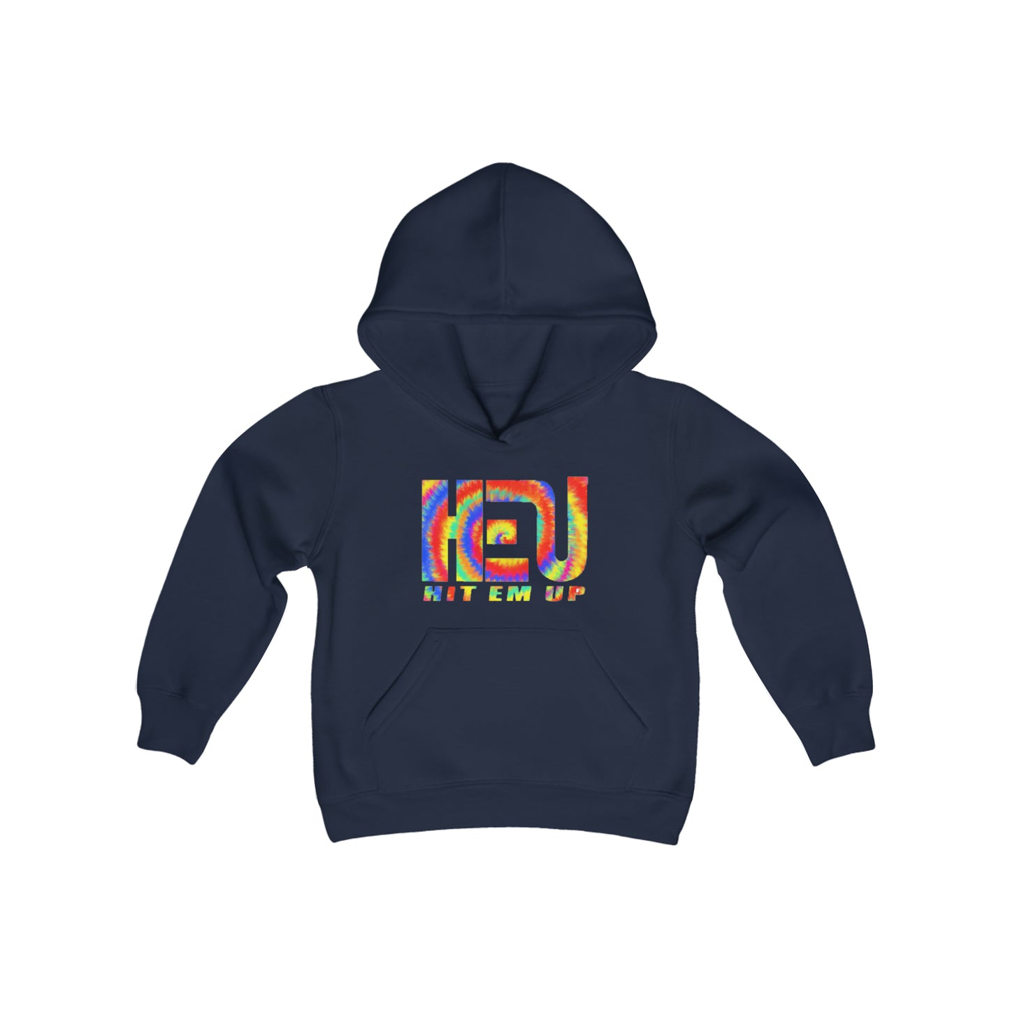 Hit Em Up Tie Dye Youth Hooded Sweatshirt