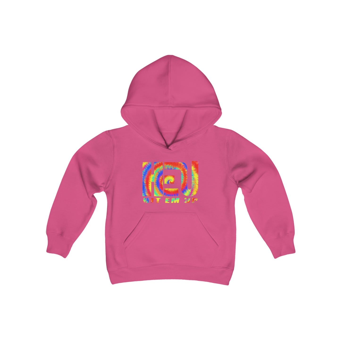 Hit Em Up Tie Dye Youth Hooded Sweatshirt