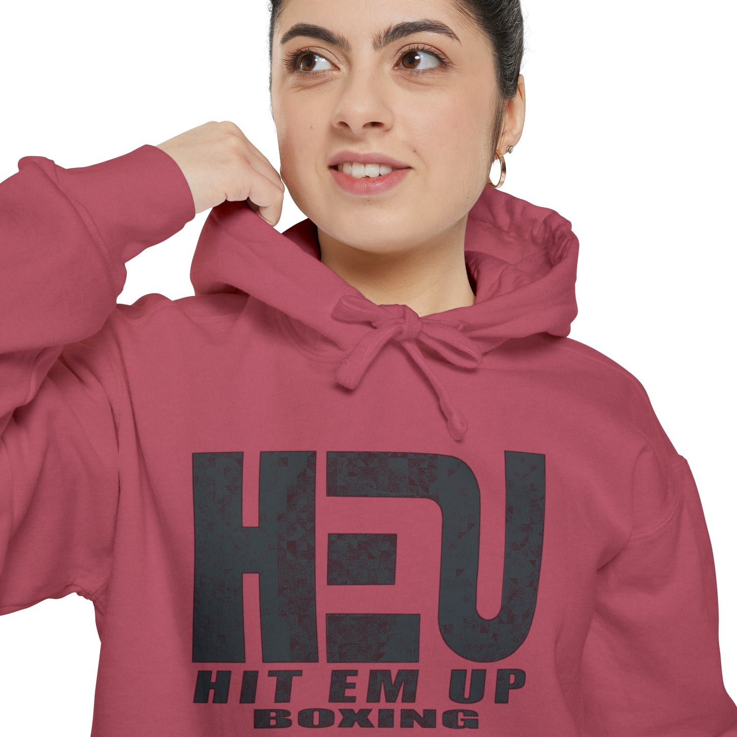 HEU Boxing Heavyweight Unisex Hoodie - Black Logo