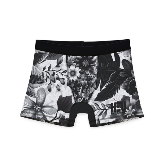 HEU Black Floral Men's Boxers