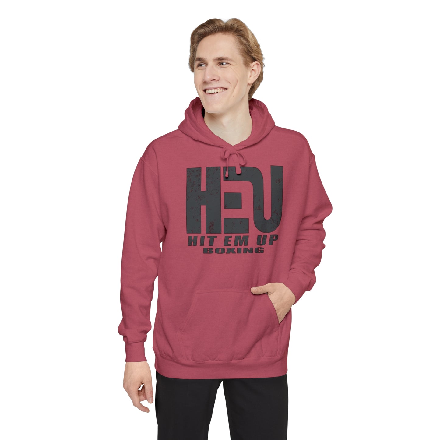 HEU Boxing Heavyweight Unisex Hoodie - Black Logo