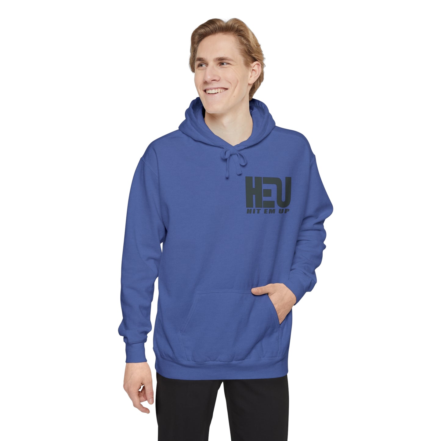 Dual Logo HEU Boxing Heavyweight Unisex Hoodie - Black Logo