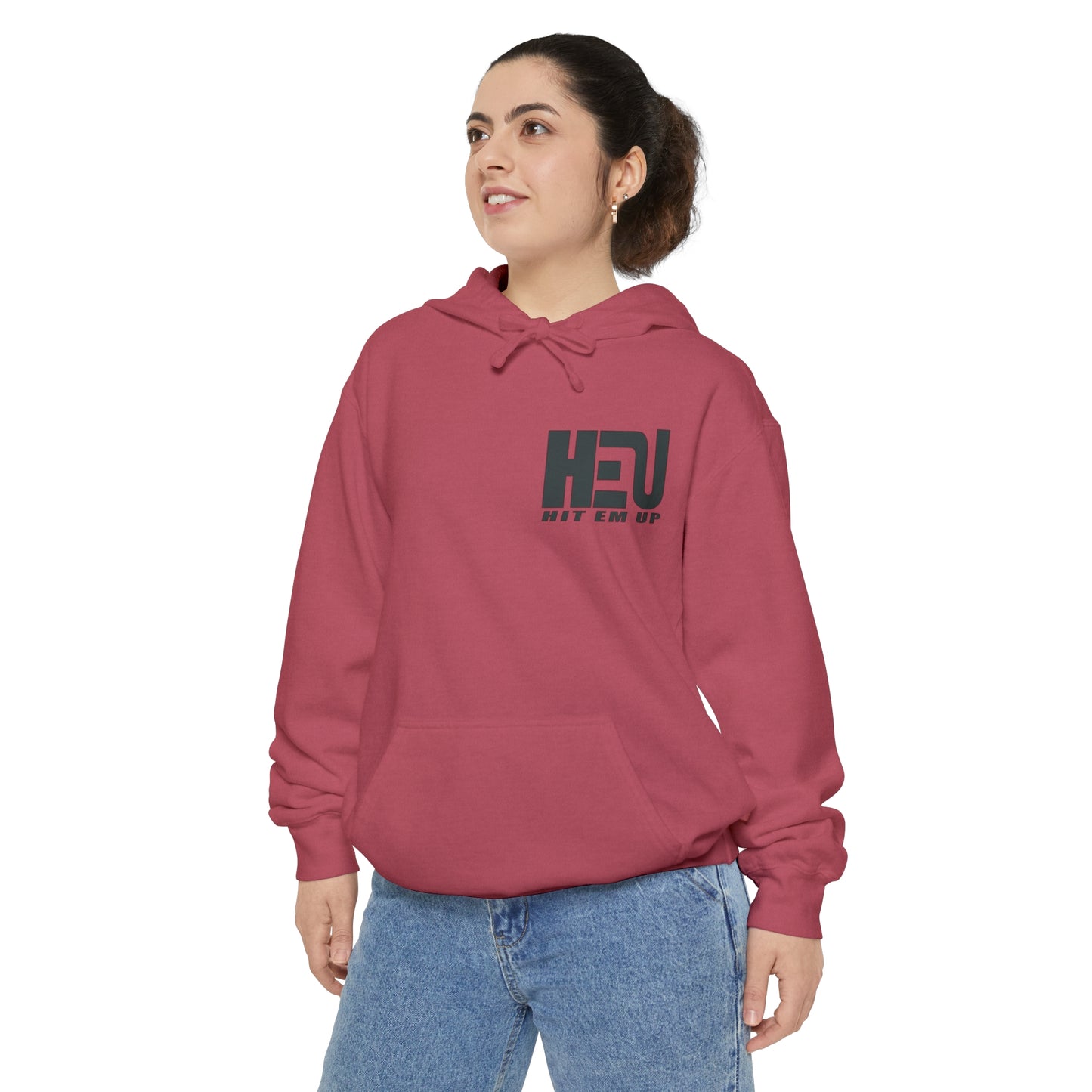 Dual Logo HEU Boxing Heavyweight Unisex Hoodie - Black Logo