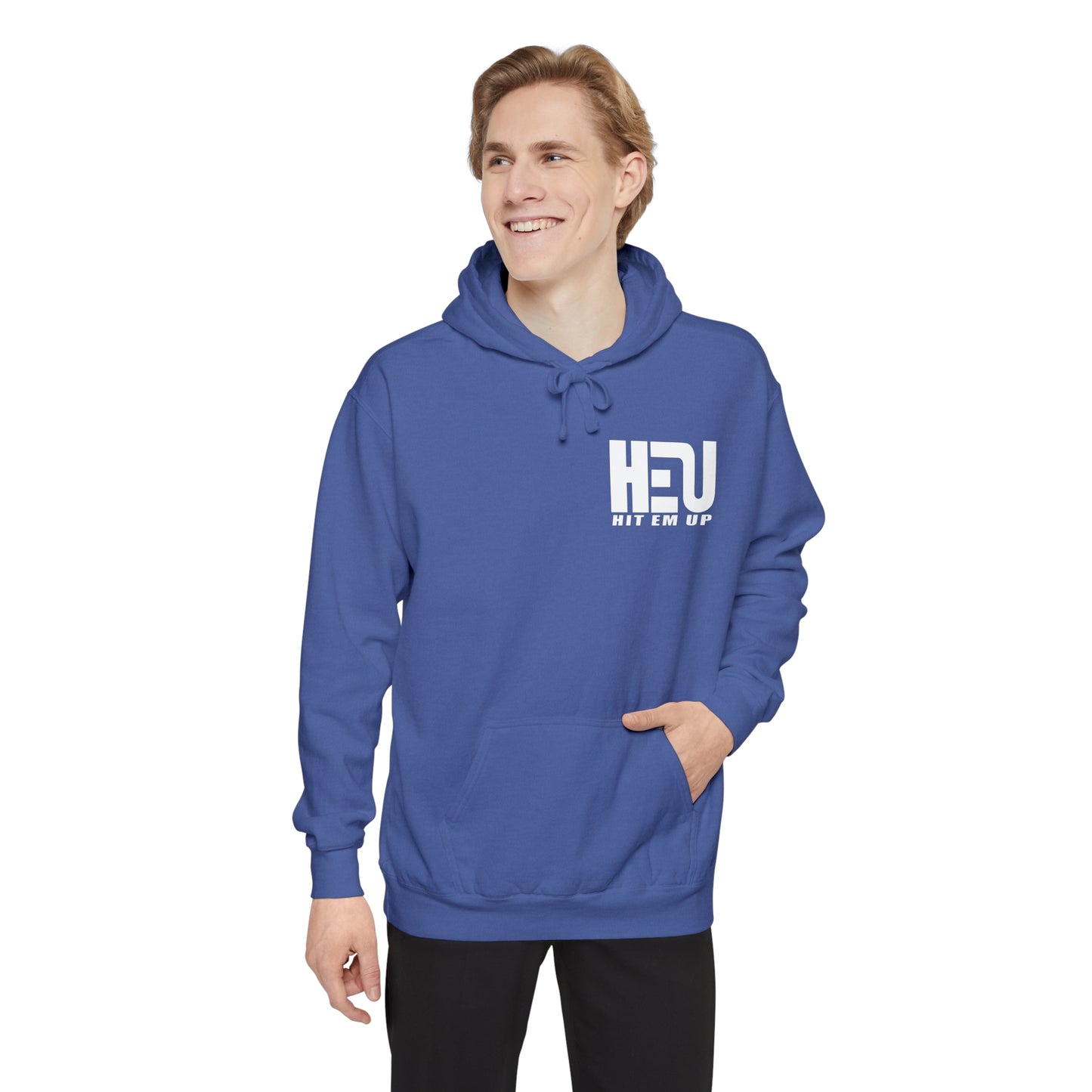 Dual Logo HEU Boxing Heavyweight Unisex Hoodie - White Logo