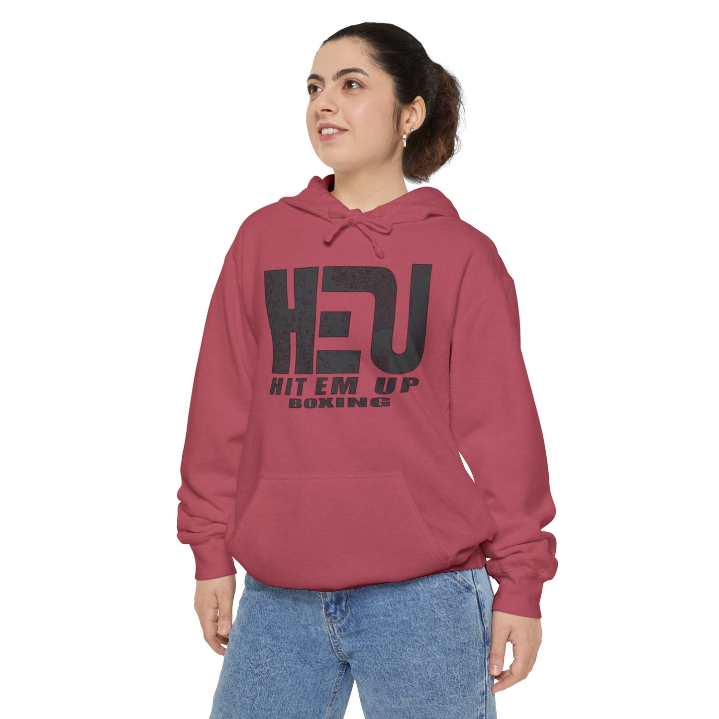 HEU Boxing Heavyweight Unisex Hoodie - Black Logo