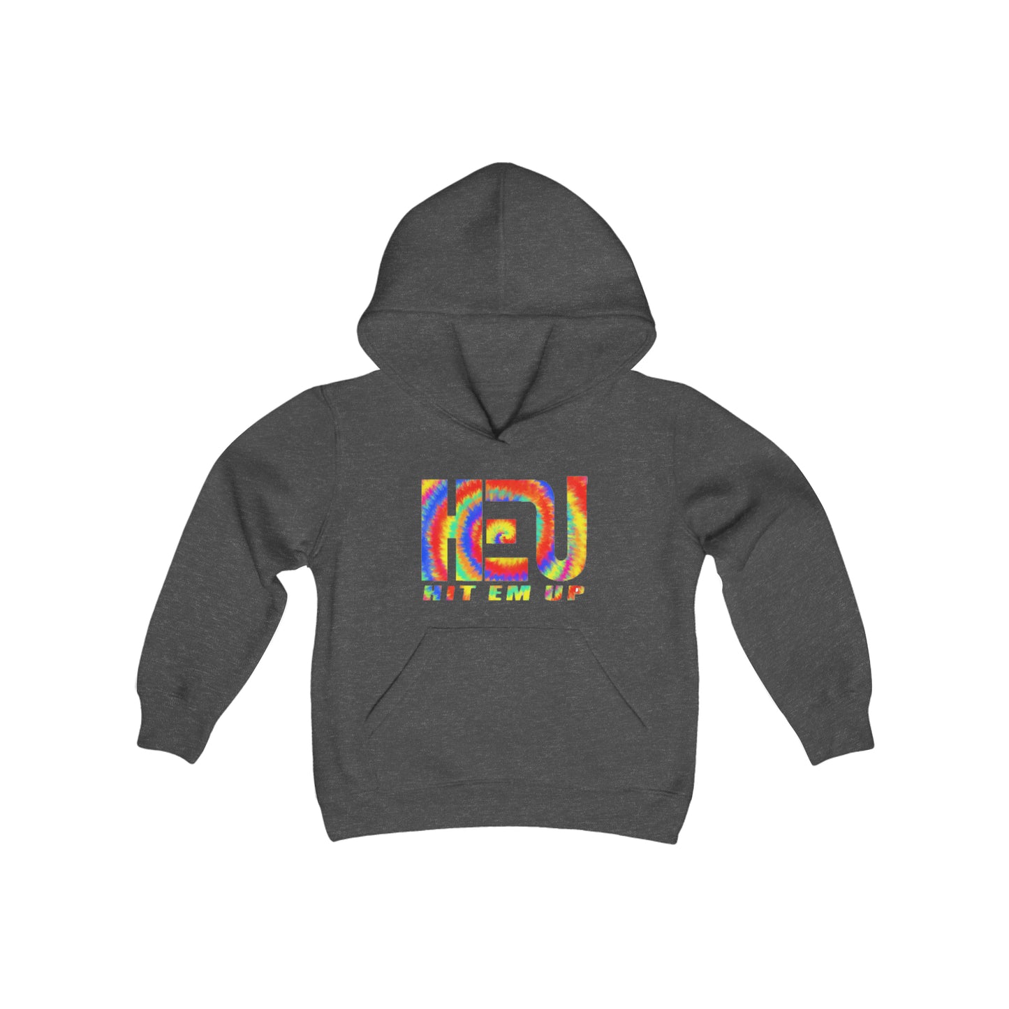 Hit Em Up Tie Dye Youth Hooded Sweatshirt