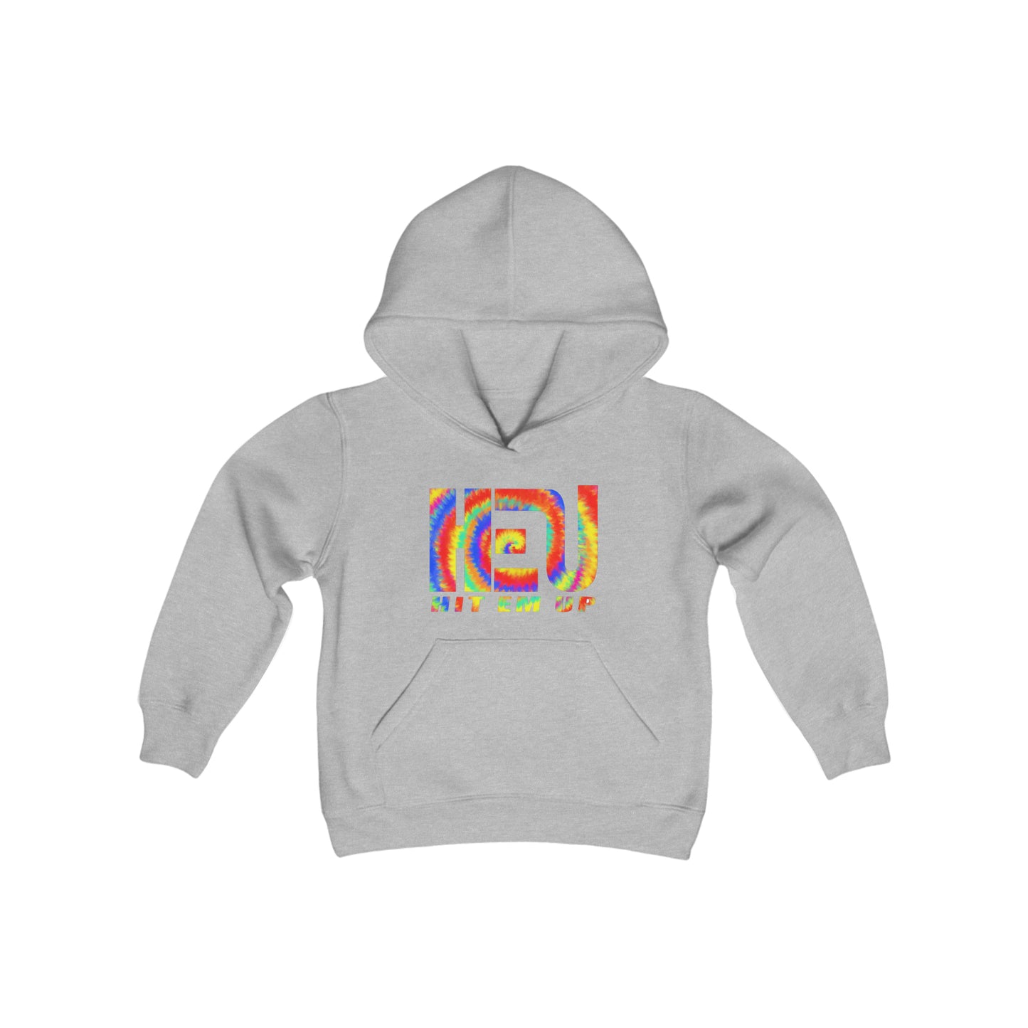 Hit Em Up Tie Dye Youth Hooded Sweatshirt