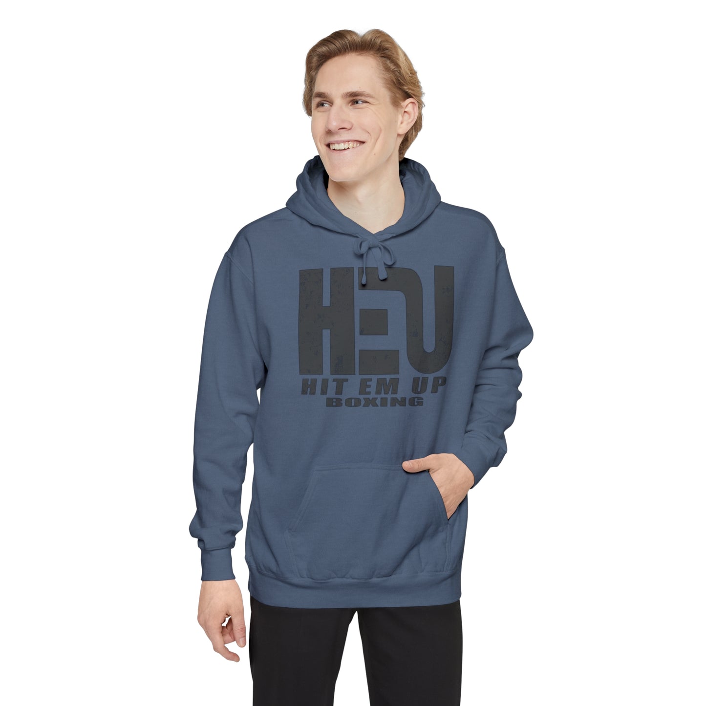 HEU Boxing Heavyweight Unisex Hoodie - Black Logo