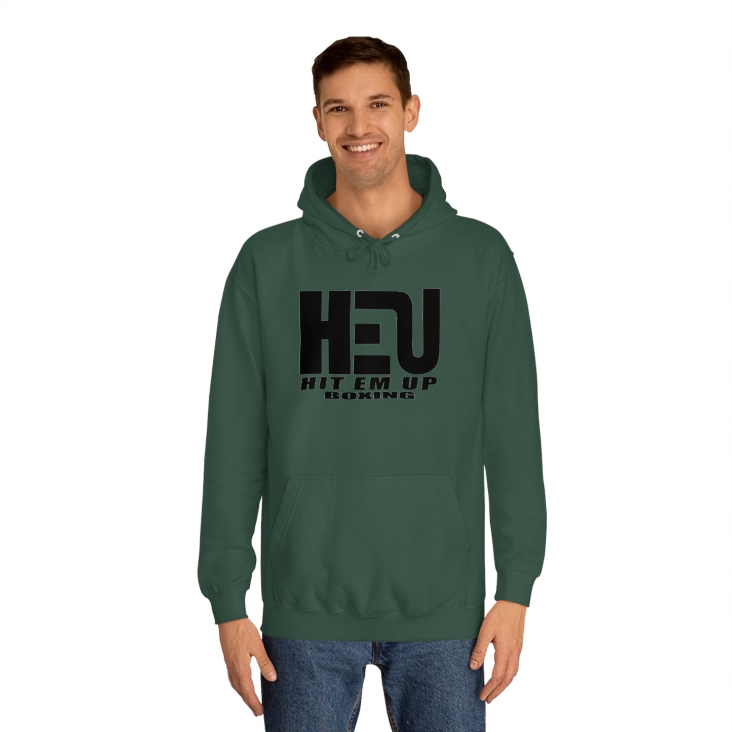 HEU Boxing Unisex Hoodie - Black Logo