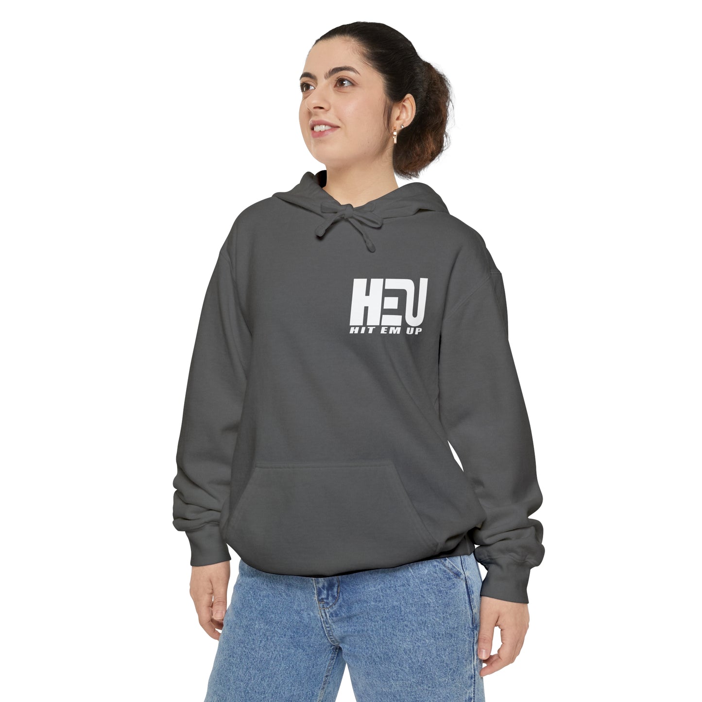 Dual Logo HEU Boxing Heavyweight Unisex Hoodie - White Logo