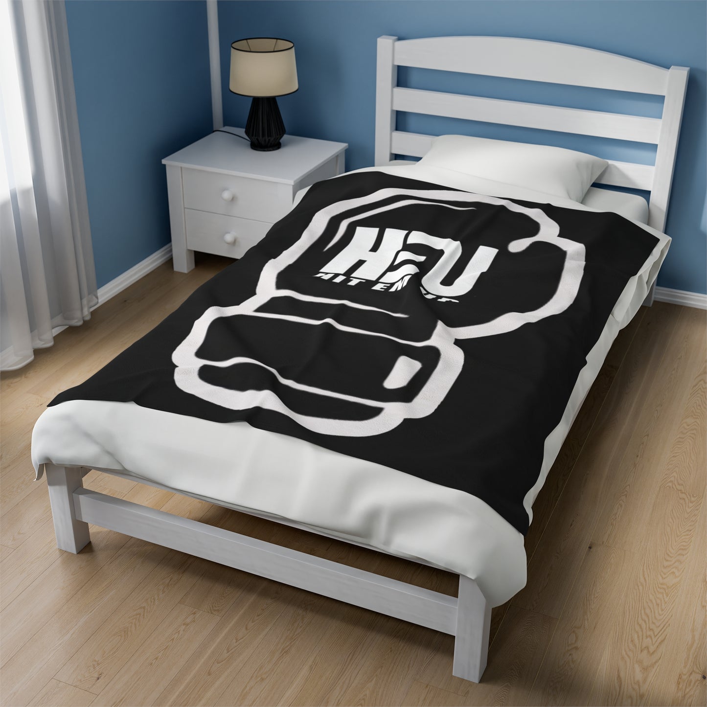 HEU Boxing Glove Logo Plush Blanket