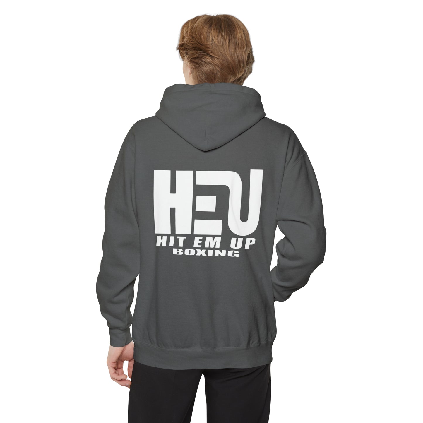 Dual Logo HEU Boxing Heavyweight Unisex Hoodie - White Logo