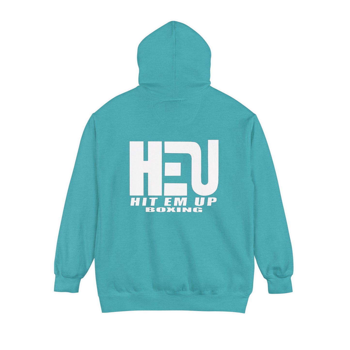 Dual Logo HEU Boxing Heavyweight Unisex Hoodie - White Logo