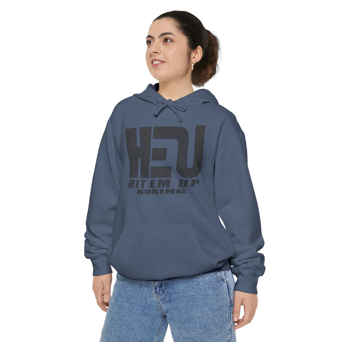 HEU Boxing Heavyweight Unisex Hoodie - Black Logo