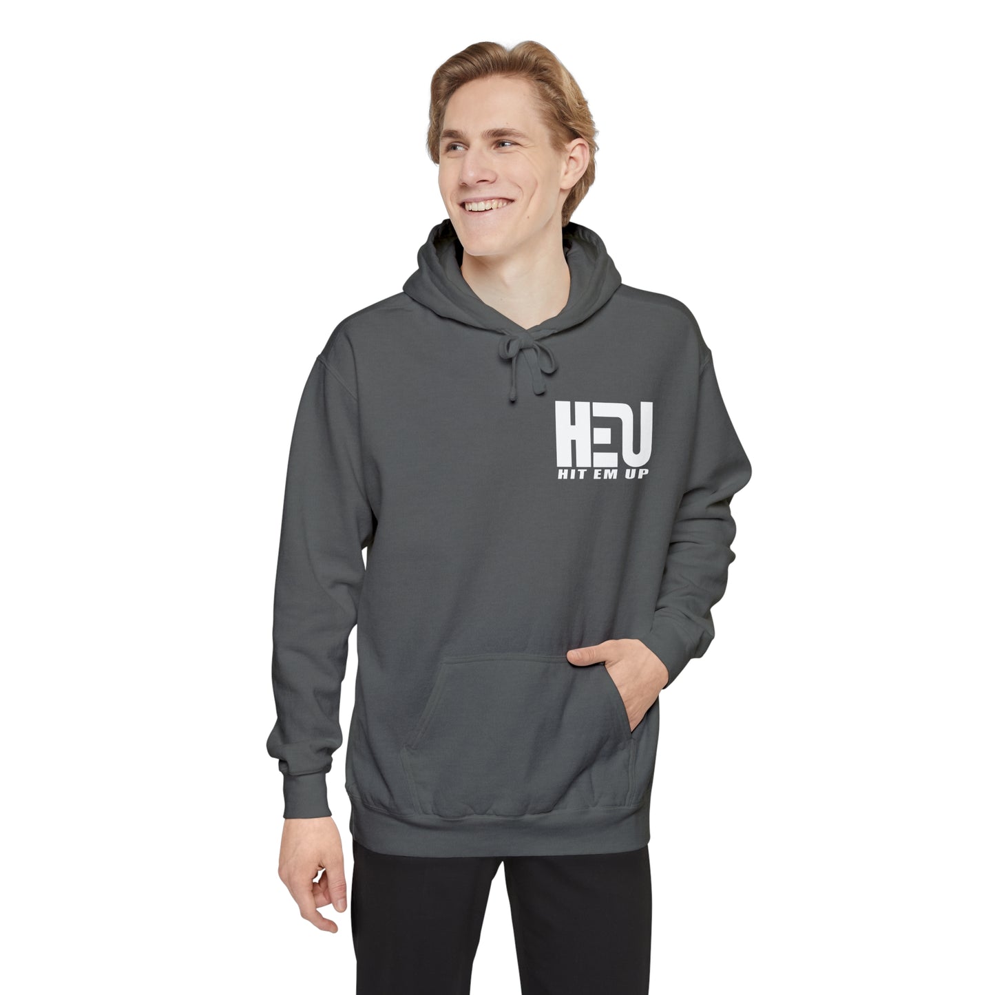 Dual Logo HEU Boxing Heavyweight Unisex Hoodie - White Logo