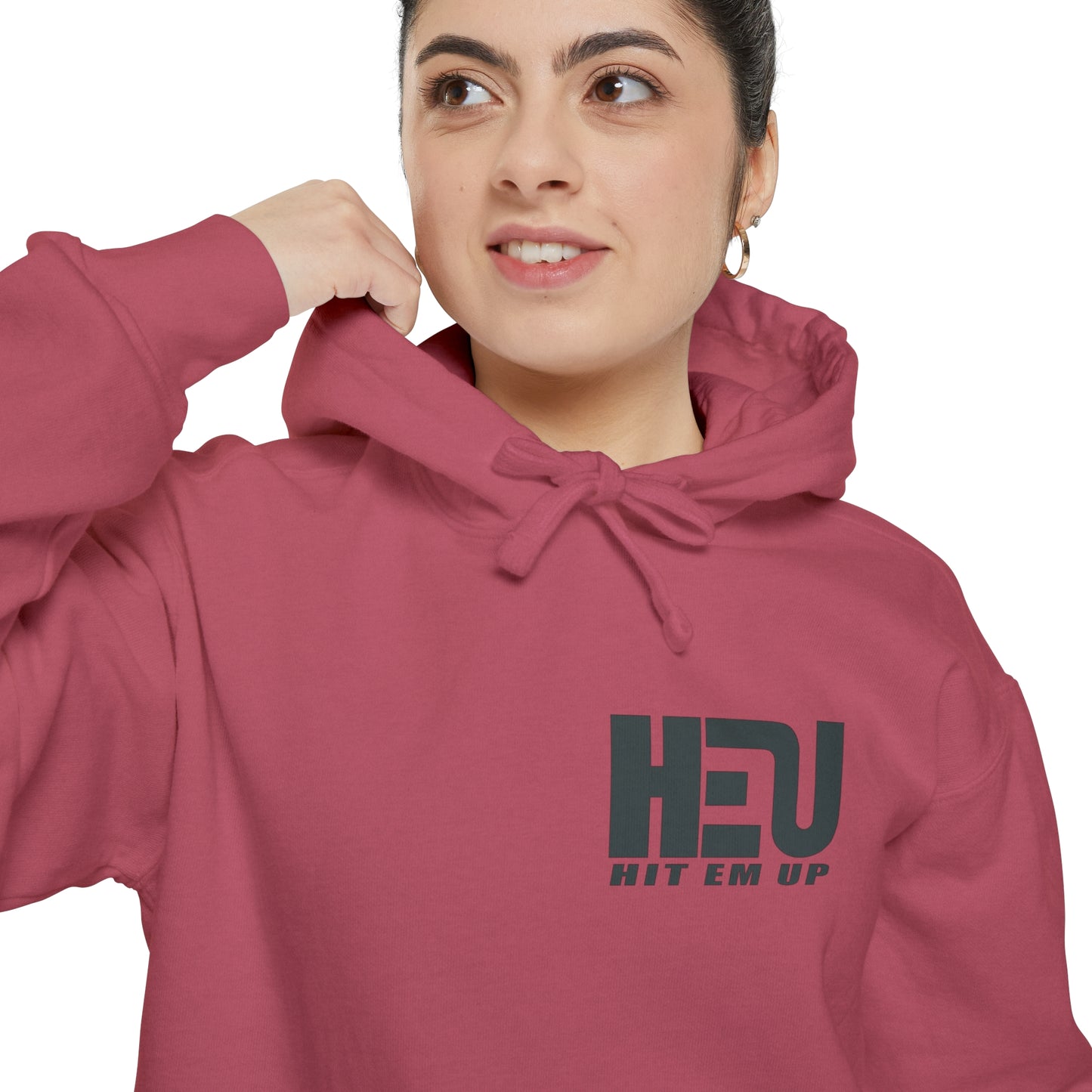 Dual Logo HEU Boxing Heavyweight Unisex Hoodie - Black Logo