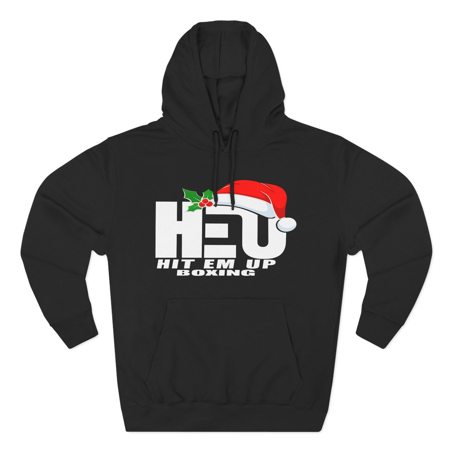 HEU Boxing Santa Hat Hoodie
