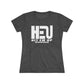 HEU HIT EM UP Boxing White Logo Women's Triblend Tee